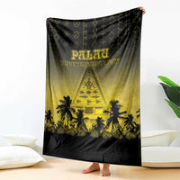 Palau Independence Day Blanket Palauan Tattoo Pattern - Polynesian Pride