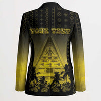 Personalised Palau Independence Day Blazer Palauan Tattoo Pattern - Polynesian Pride