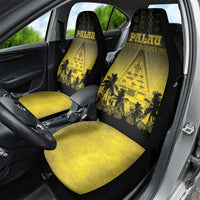 Palau Independence Day Car Seat Cover Palauan Tattoo Pattern - Polynesian Pride