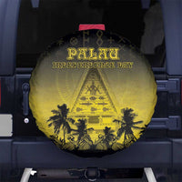 Palau Independence Day Spare Tire Cover Palauan Tattoo Pattern - Polynesian Pride