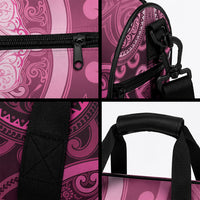 Aotearoa Breast Cancer Duffle Bag Maori Tribal Pattern