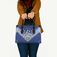 Toa Samoa Rugby Leather Bag Samoan Pride With Tribal Pattern - Polynesian Pride