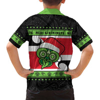 New Zealand Funny Christmas Family Matching Long Sleeve Bodycon Dress and Hawaiian Shirt Maori Tiki LT05 - Polynesian Pride