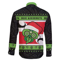 New Zealand Funny Christmas Family Matching Tank Maxi Dress and Hawaiian Shirt Maori Tiki