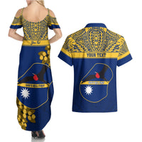 Personalised Repubrikin Naoero Independence Day Couples Matching Summer Maxi Dress and Hawaiian Shirt Tamanu With Coat Of Arms LT05 - Polynesian Pride