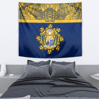Repubrikin Naoero Independence Day Tapestry Tamanu With Coat Of Arms LT05 - Polynesian Pride