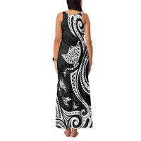 Hawaii Manta Ray Family Matching Tank Maxi Dress and Hawaiian Shirt Polynesian Art Tattoo