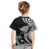 Hawaii Manta Ray Kid T Shirt Polynesian Art Tattoo