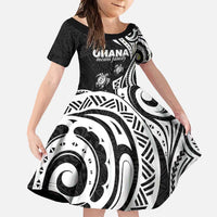 Hawaii Ohana Means Family Family Matching Long Sleeve Bodycon Dress and Hawaiian Shirt Sea Turtle Polynesian Style