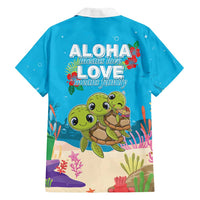 Ohana Hawaii Family Matching Tank Maxi Dress and Hawaiian Shirt Kawaii Family Turtle