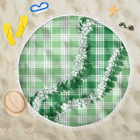 Green Hawaii Palaka Beach Blanket Hawaiian Honohono Lei