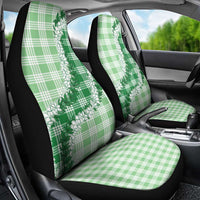 Green Hawaii Palaka Car Seat Cover Hawaiian Honohono Lei