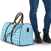 Blue Hawaii Palaka Travel Bag Hawaiian Honohono Lei