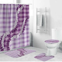 Violet Hawaii Palaka Bathroom Set Hawaiian Honohono Lei