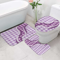Violet Hawaii Palaka Bathroom Set Hawaiian Honohono Lei
