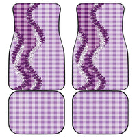 Violet Hawaii Palaka Car Mats Hawaiian Honohono Lei