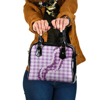 Violet Hawaii Palaka Shoulder Handbag Hawaiian Honohono Lei