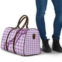 Violet Hawaii Palaka Travel Bag Hawaiian Honohono Lei