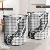 Gray Hawaii Palaka Laundry Basket Hawaiian Honohono Lei