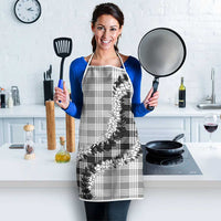 Gray Hawaii Palaka Apron Hawaiian Honohono Lei