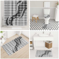Gray Hawaii Palaka Bathroom Set Hawaiian Honohono Lei
