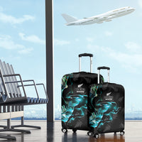 New Zealand Marathon Luggage Cover Silver Fern Paua Shell Simple Style