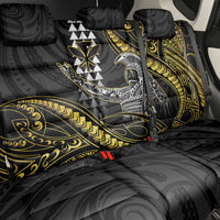Hawaii King Kamehameha The Great Back Car Seat Cover Gold Tribal Tattoo