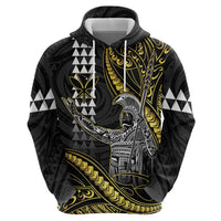 Hawaii King Kamehameha The Great Hoodie Gold Tribal Tattoo