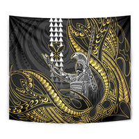 Hawaii King Kamehameha The Great Tapestry Gold Tribal Tattoo