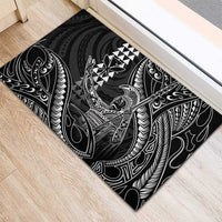 Hawaii King Kamehameha The Great Rubber Doormat Black Tribal Tattoo