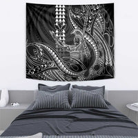 Hawaii King Kamehameha The Great Tapestry Black Tribal Tattoo