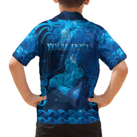 Personalised New Zealand Mother's Day Family Matching Off The Shoulder Long Sleeve Dress and Hawaiian Shirt Ko Te Whaea Te Takere O Te Waka LT05 - Polynesian Pride