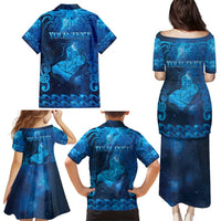 Personalised New Zealand Mother's Day Family Matching Puletasi and Hawaiian Shirt Ko Te Whaea Te Takere O Te Waka LT05 - Polynesian Pride