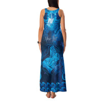 Personalised New Zealand Mother's Day Family Matching Tank Maxi Dress and Hawaiian Shirt Ko Te Whaea Te Takere O Te Waka