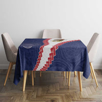 American Samoa Eagle Tablecloth Polynesian Tribal Pattern Curve Style