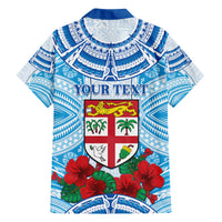 Personalised Fiji Ratu Sir Lala Sukuna Day Family Matching Puletasi and Hawaiian Shirt Hibiscus Tapa Pattern LT05 - Polynesian Pride