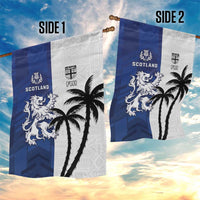 Fiji And Scotland Rugby Garden Flag Fijian Palm Tree With Thistle Together
