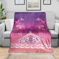 New Zealand Matariki Blanket Maori Marae Purple Galaxy