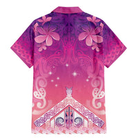 New Zealand Matariki Family Matching Mermaid Dress and Hawaiian Shirt Maori Marae Purple Galaxy