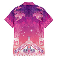 New Zealand Matariki Hawaiian Shirt Maori Marae Purple Galaxy