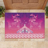 New Zealand Matariki Rubber Doormat Maori Marae Purple Galaxy