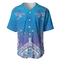 New Zealand Matariki Baseball Jersey Maori Marae Cyan Galaxy