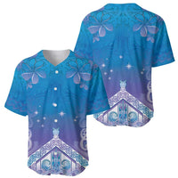 New Zealand Matariki Baseball Jersey Maori Marae Cyan Galaxy