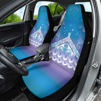 New Zealand Matariki Car Seat Cover Maori Marae Cyan Galaxy