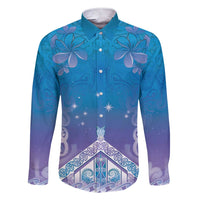 New Zealand Matariki Family Matching Short Sleeve Bodycon Dress and Hawaiian Shirt Maori Marae Cyan Galaxy