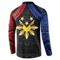 Philippines Independence Day Button Sweatshirt Proud To Be Pinoy