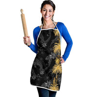 Hawaiian Honu And Surfboards Apron Gold Style - Polynesian Pride