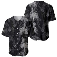 Hawaiian Honu And Surfboards Baseball Jersey Silver Style LT05 - Polynesian Pride