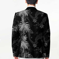 Hawaiian Honu And Surfboards Blazer Silver Style - Polynesian Pride