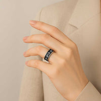 Hawaiian Honu And Surfboards Classic Ring Silver Style - Polynesian Pride